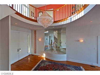 Foyer - 2 story Foyer with a Spiral Floating Stair
