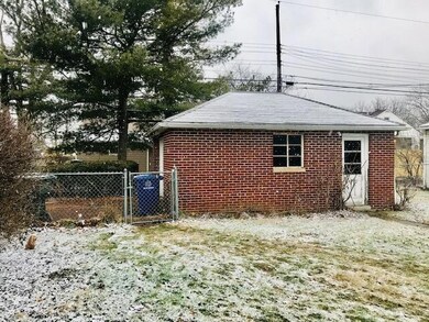 View from back of home toward garage