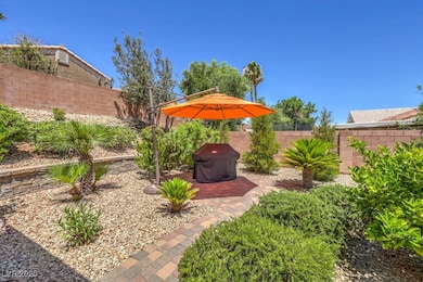 View of fenced backyard
