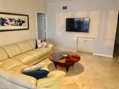 View of tiled living room