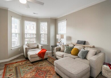 Second Floor Living Room with Bay Window that provides lots of light.
