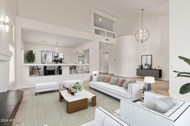 Living Room Virtually Staged