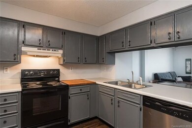 Kitchen with SS dishwasher