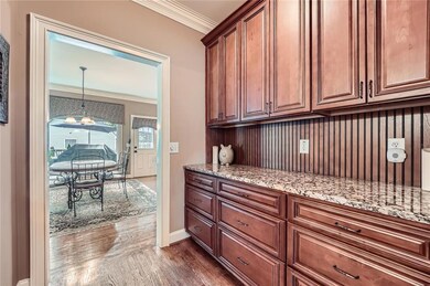 Butler's Pantry between dining room and kitchen area