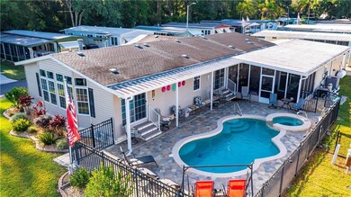 The pool is 6' deep and 4' on shallow end of this 