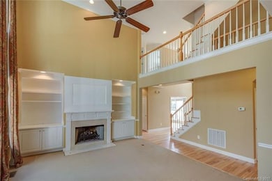 Off-set stairs lead to 2nd and 3rd floors.  Note t