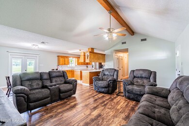 living room to kitchen
