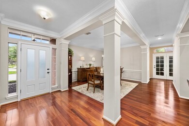 This photo shows the bright and welcoming entryway