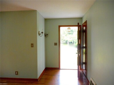 The front foyer  has hardwood floors