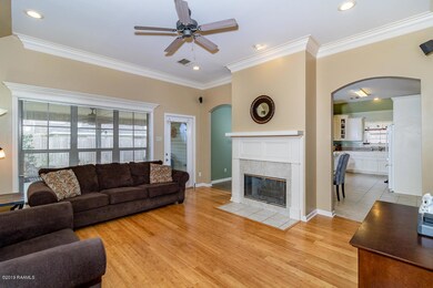 Living Room with 2 sided Fireplace
