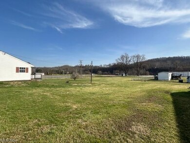Side view of back yard