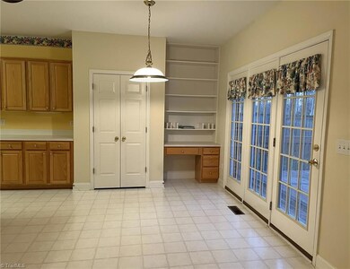 Spacious breakfast area with access to rear deck
