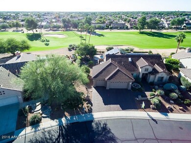 Aerial View of Home on Course