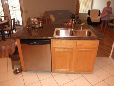 KITCHEN ISLAND W STAINLESS DISHWASHER