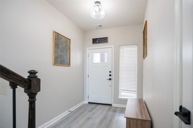 View of front door.