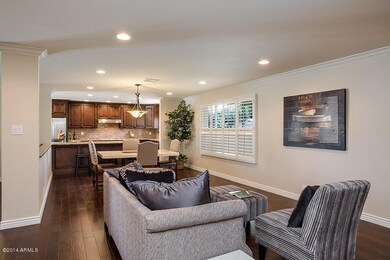 Living and Dining Flow into the Kitchen