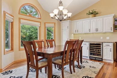 From former, closed off formal living room to your bright and airy dining space