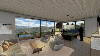 Lower Level Living Area Rendering