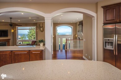 Open kitchen to living room