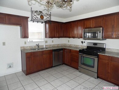 Kitchen with granite