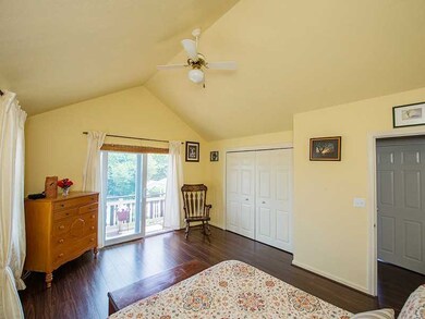 Master Bedroom. Cathedral Ceilings and balcony