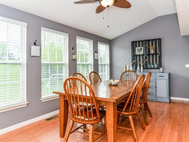 Oversized windows and sliding door to the back yar