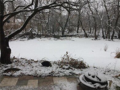 View of green space ( snow covered )