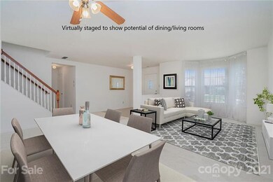 Spacious and sunny combination living/dining rooms