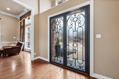 Front Inside Foyer with look of METAL Decorative Double Door