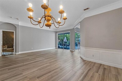 View to patio from the dining room