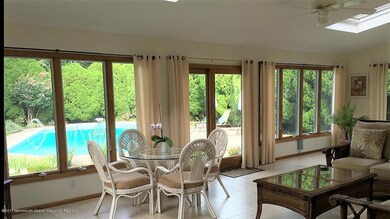 Sunroom view when pool was open