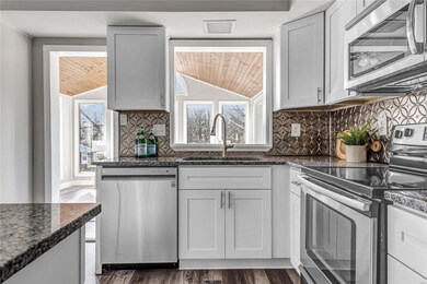 Views into Sunroom and yard