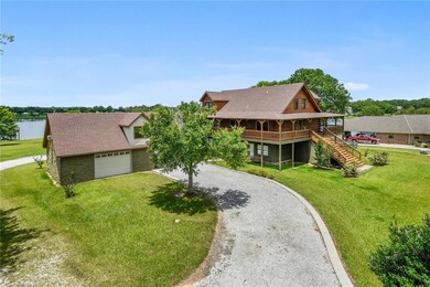Left Side View of Lake House