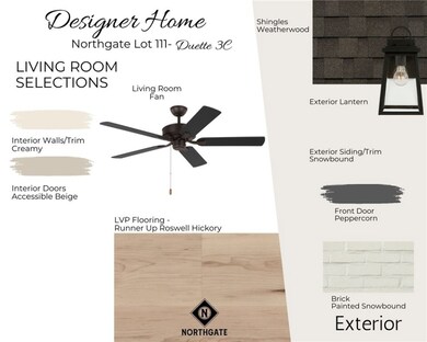 Lot 111 Duette 3C Selections for Exterior & Living