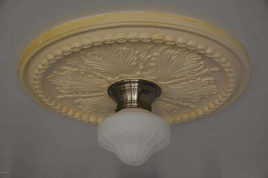 Ceiling Medallian & Light Fixture