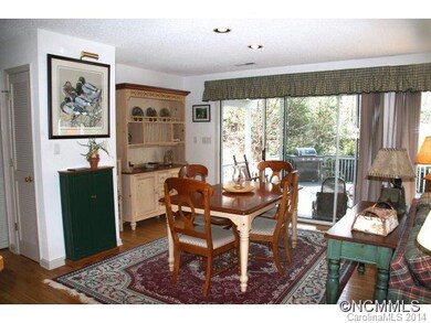 Large dining area open to deck