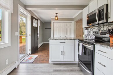 View from Kitchen to Laundry & Finished Basement