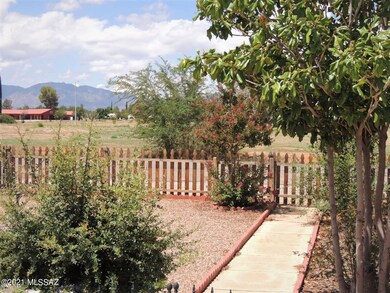 Partial front yard