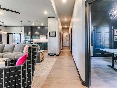 View of office into living from entry