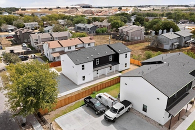 Aerial view of residential area
