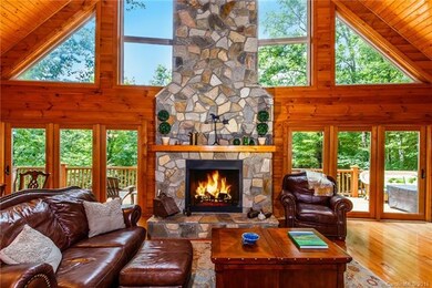 Great Room with 32' fireplace