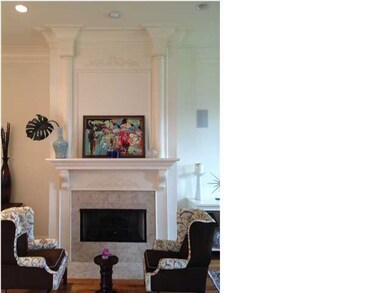 Fireplace in the living room