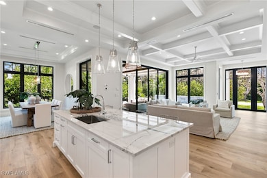 Main Living spaces have views of the Pool Wall wit