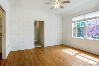 The master is a spacious room in the back of the h