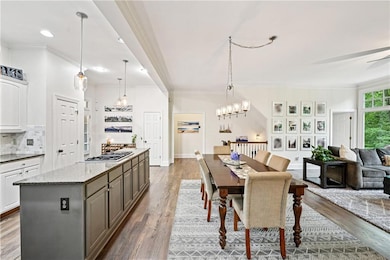 Another view of the kitchen Island. Lots of room to Navigate.