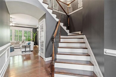 Grand staircase in the foyer