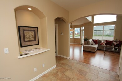 entry & hallway to living area