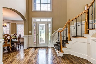 Enter the Leaded Glass Door to Your 2-Story Foyer,