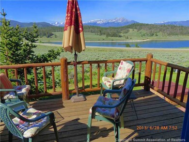 View. South facing deck overlooking Lake Dillon.
