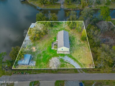 Aerial View with property outline